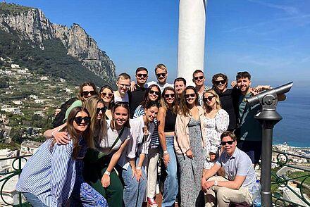 Gruppenfoto auf Capri 