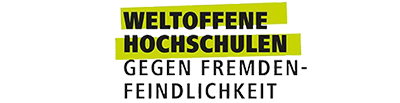 Die Abbildung zeigt das Logo von Weltoffene Hochschulen gegen Fremdenfeindlichkeit.