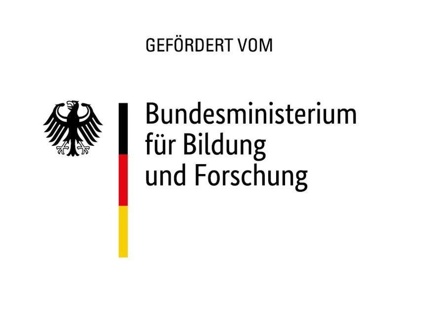 Die Abbildung zeigt das Logo des Bundesministeriums für Bildung und Forschung.