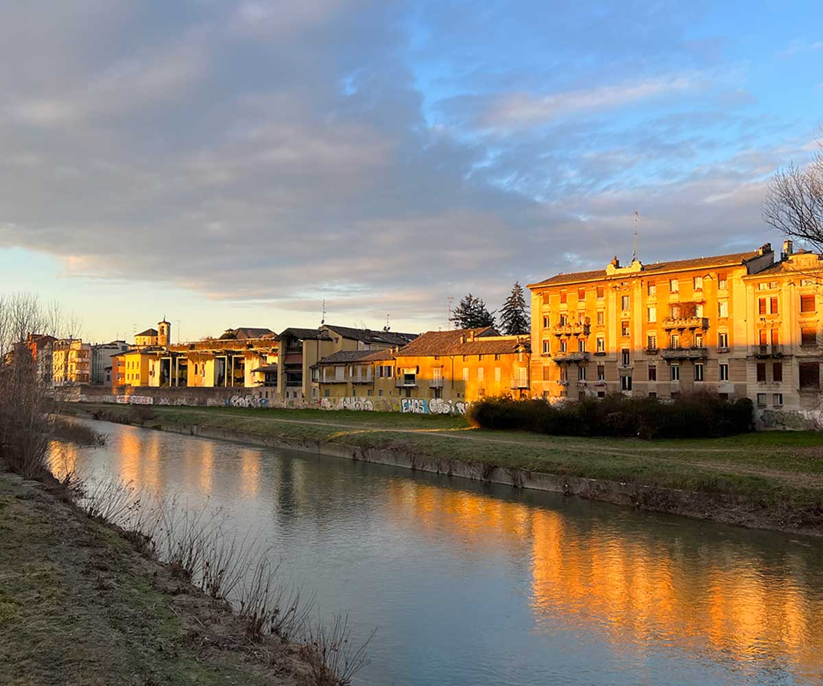 Tägliches Panorama auf dem Weg zur Universität