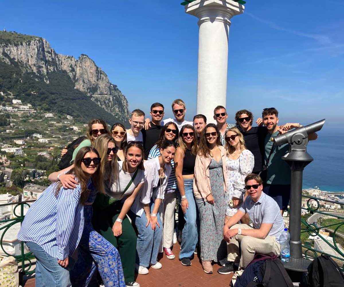 Gruppenfoto auf Capri 