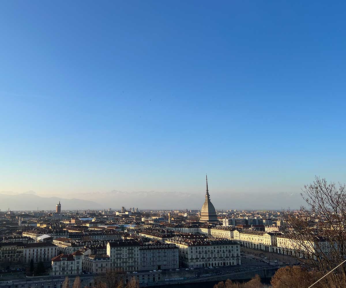 Unterwegs am Wochenende: Ausblick über Torino 