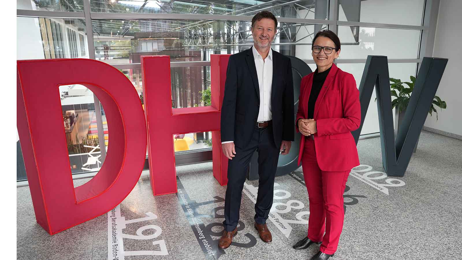 Präsidentin Prof. Dr. Klärle und Vizepräsident Dr. Brinkmann