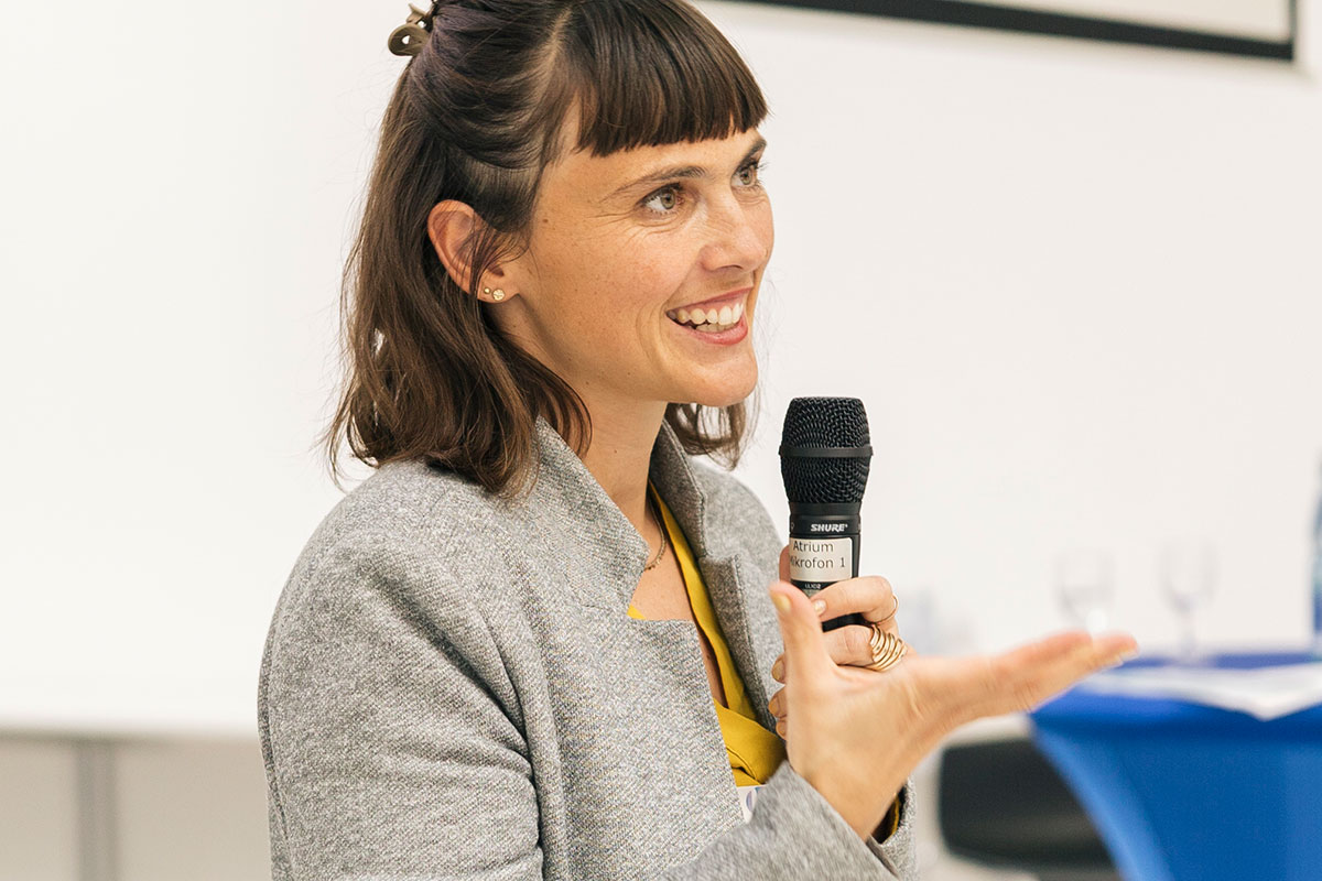 Projektleiterin Katharina Rust führte durch die Veranstaltung. 
