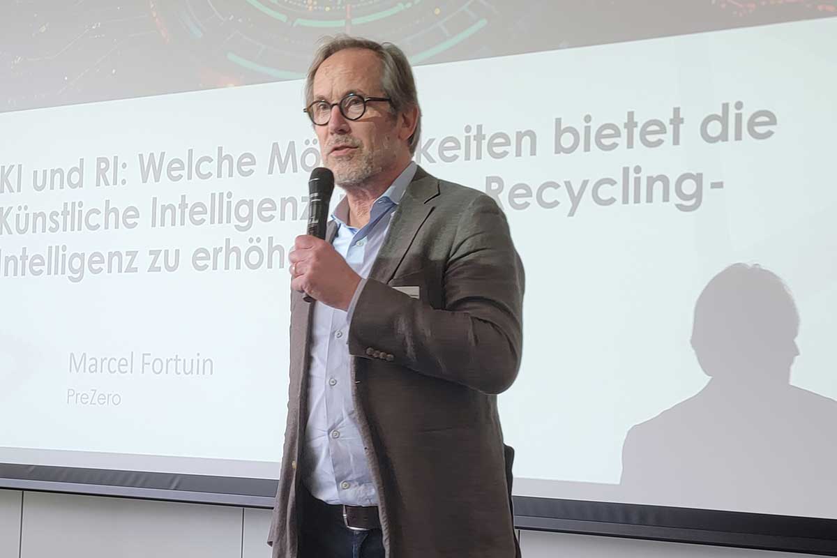 Marcel Fortuin, Leitung der Early Stage Innovation beim Dualen Partner PreZero, möchte den Fokus auf die ersten Stufen der R-Leiter verlagern: Refuse, Rethink, Reduce. 