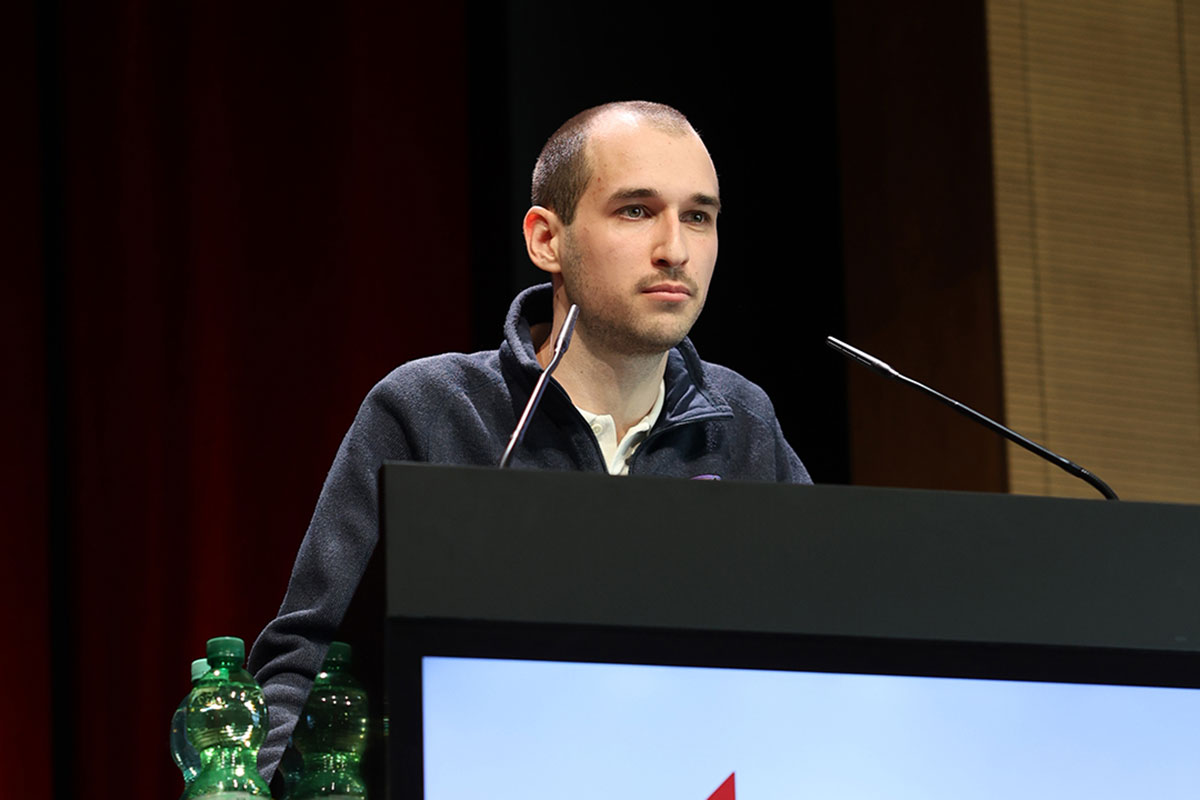 Der Sprecher der Studierendenvertretung (StuV) Malte Kolb informierte über das Studentenleben in Heilbronn. 