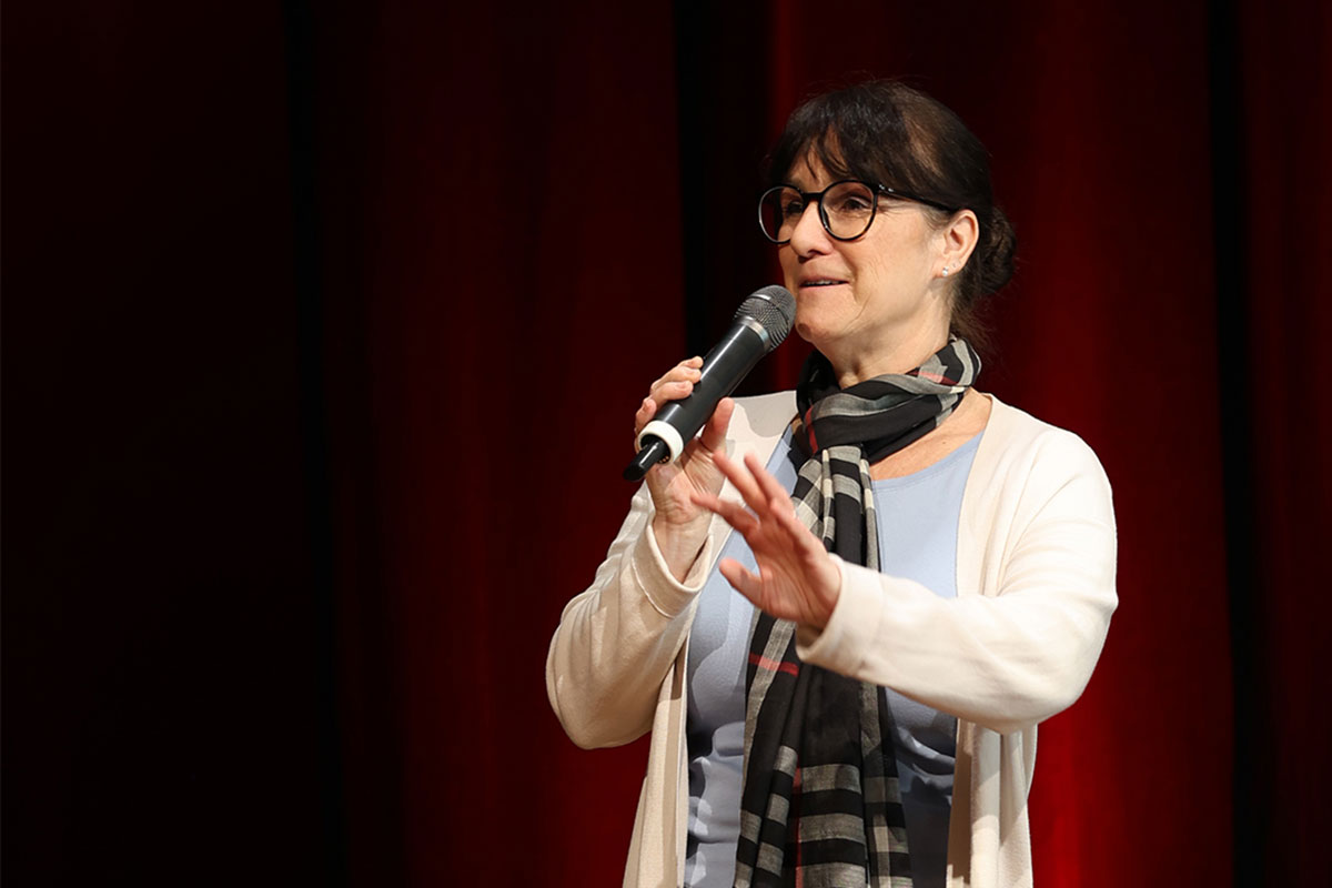 Die Studiengänge stellen sich vor: Hier die Studiengangsleiterin Prof. Dr. Martina Boehm im Studiengang Wein - Technologie - Management. 